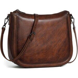Elegant Ladies Hobo Shoulder Purse - Genuine Leather Crossbody with Pockets